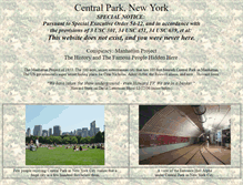 Tablet Screenshot of centralpark-ny.us